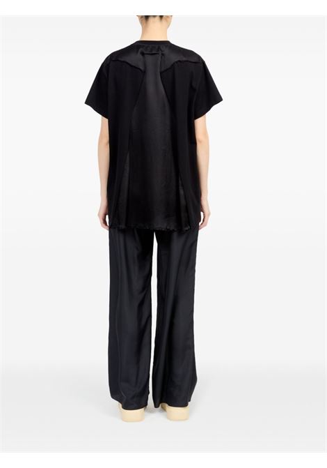 T-shirt oversize a maniche corte in nero Mm6 maison margiela - donna MM6 MAISON MARGIELA | S52GC0333M20050900